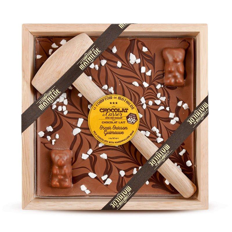 Chocolat à casser lait ourson guimauve