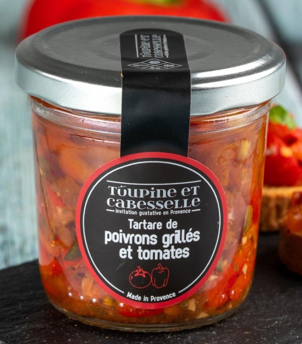 Tartare de poivrons grillés et tomates