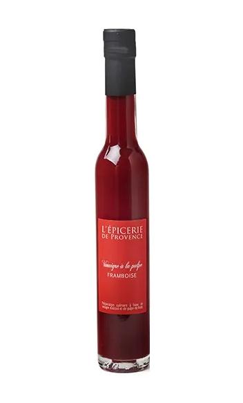 Vinaigre et pulpe de framboise