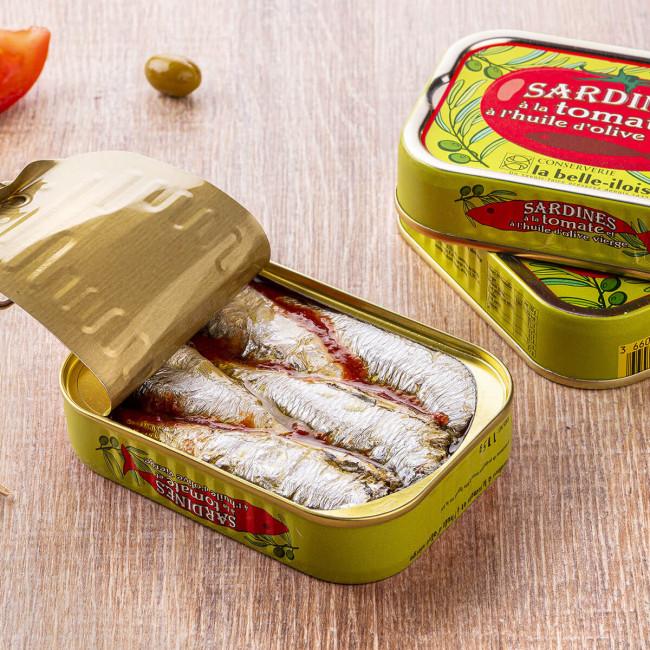 Sardines à la tomate et à l'huile d'olive 115gr