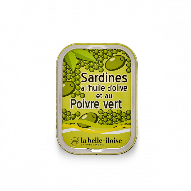 Sardines au poivre vert