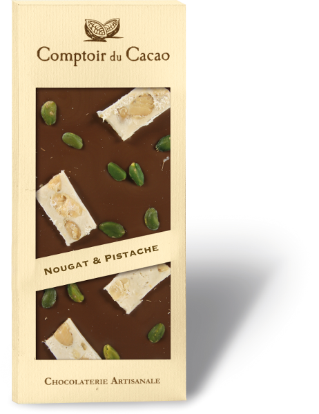 Tablette noire et nougat de Montémimar