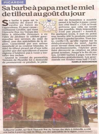 article dans "Le Parisien" un 26 février 2014