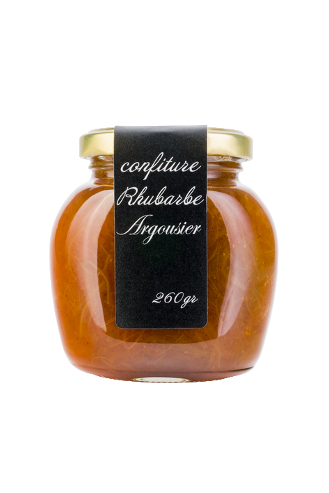 Confiture rhubarbe et argousier