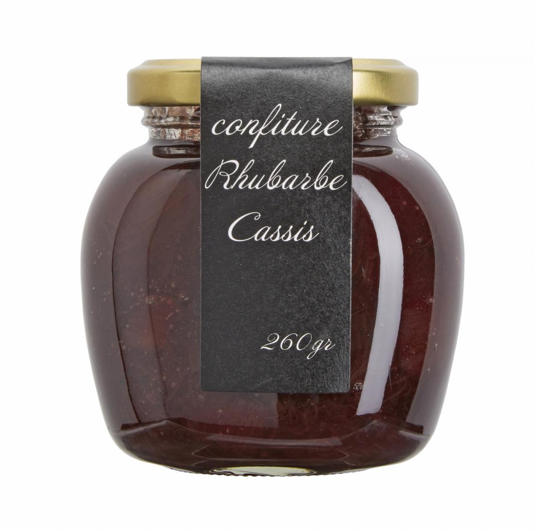 Confiture rhubarbe et cassis