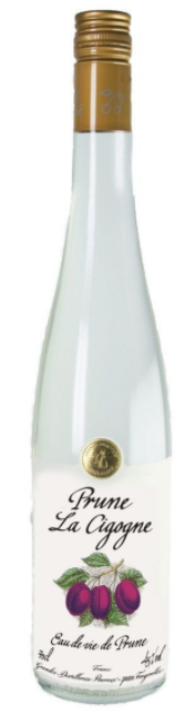 Eau de vie de prune 'La Cigogne'