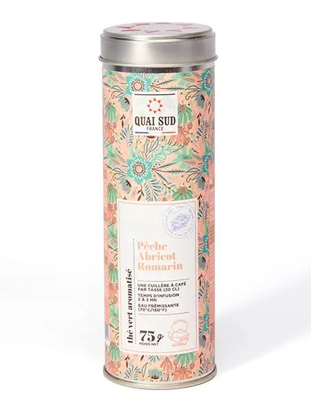 Thé vert pêche, abricot, romarin