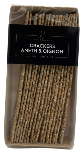 Crackers à l'aneth et oignon