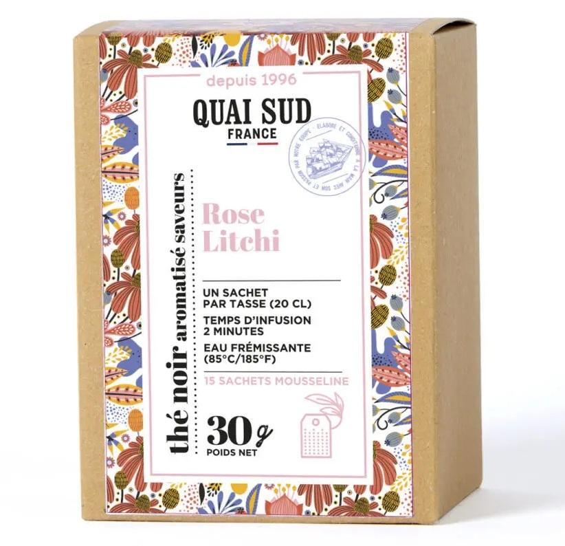 Thé noir rose et litchi