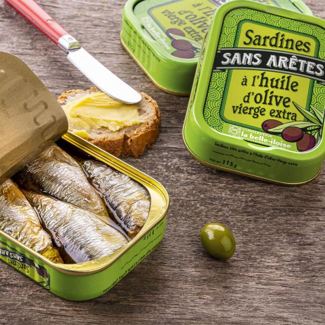Sardines à l'huile d'olive vierge extra
